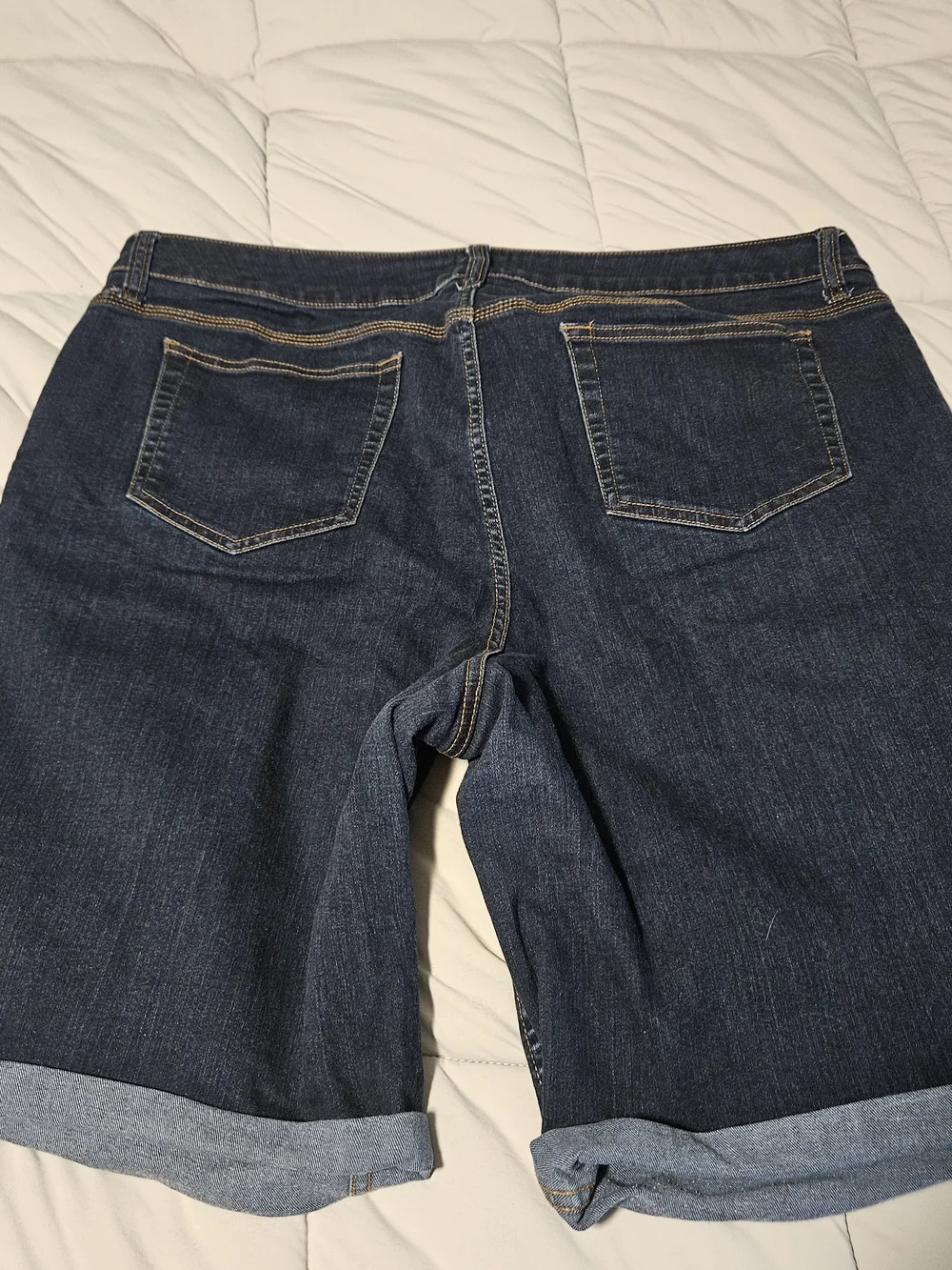 St. John's Bay Dark Blue Denim Shorts